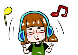listen toのイラスト